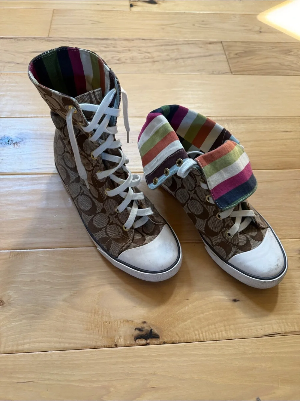 Coach Rainbow Sneakers size 8!